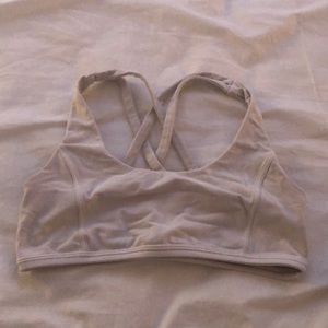 White sports bra